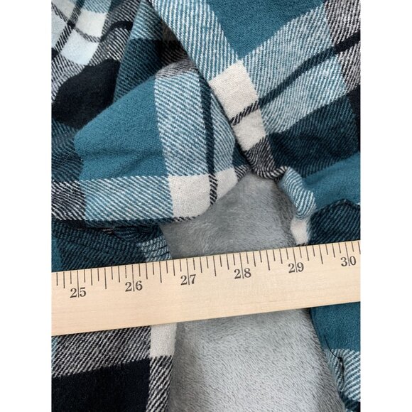 C.E. Schmidt Workwear Mens 2X Blue Plaid Flannel Long Sleeve Shirt - Picture 4 of 8